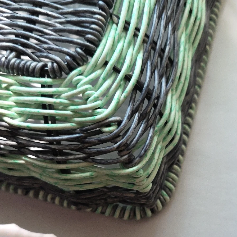 Nautica Green and Gray Accent Basket